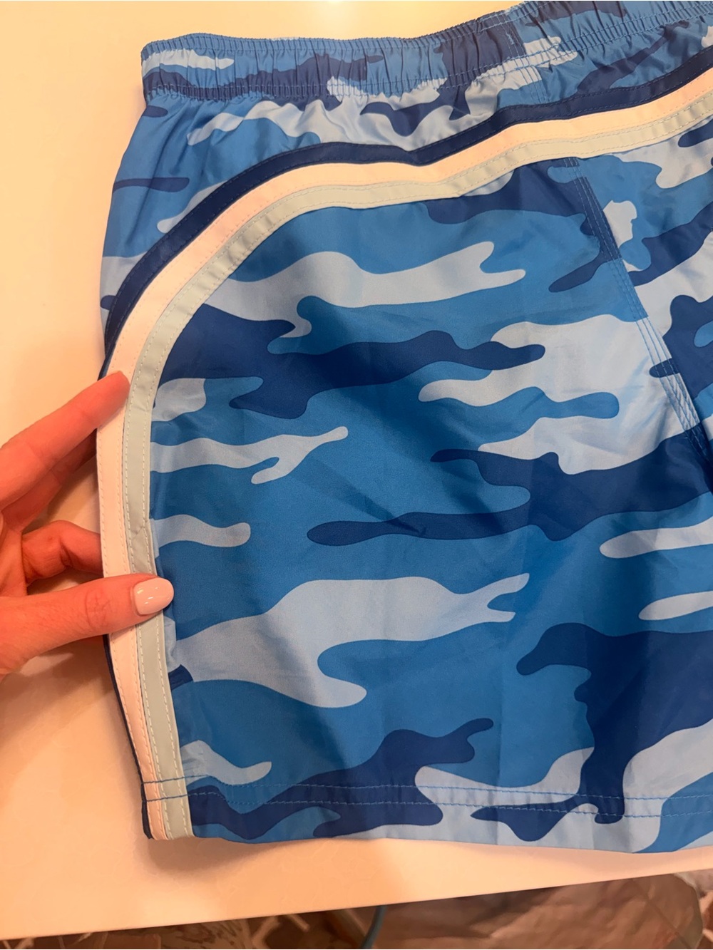 Sundek Blue Camo Swim Trunks 14 inch! Excellent used condition! Small - Picture 6 of 6
